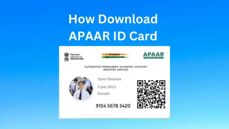 Apaar ID Card Download