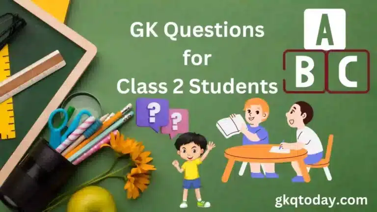 GK Questions for Class 2 Students