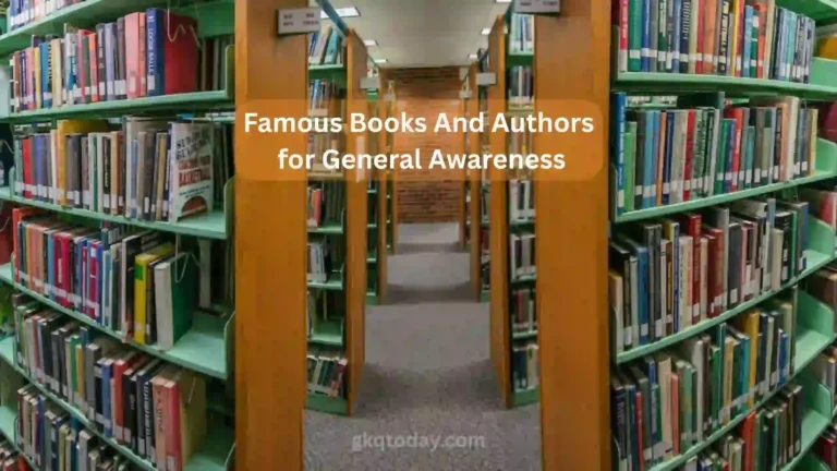 Famous Books And Authors for General Awareness